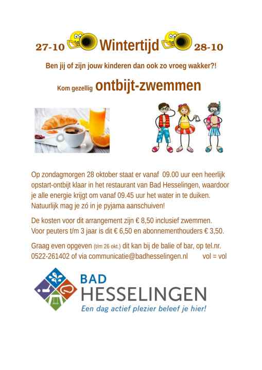 affiche-aankondiging-ontbijt-zwemmen_Bad-Hesselingen-Meppel_CT